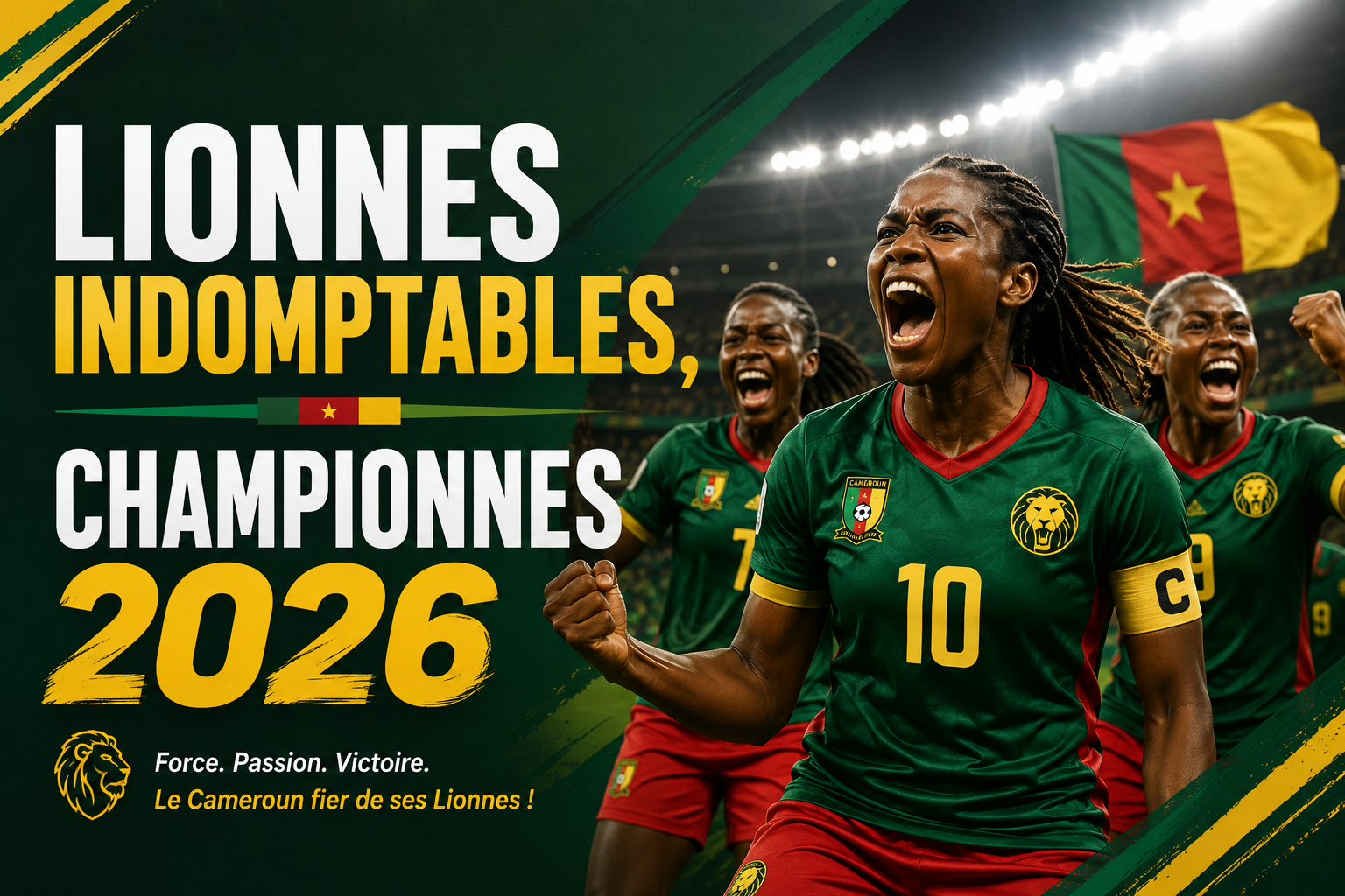 Lionnes Indomptables, Championnes 2026 | Georges Godwe