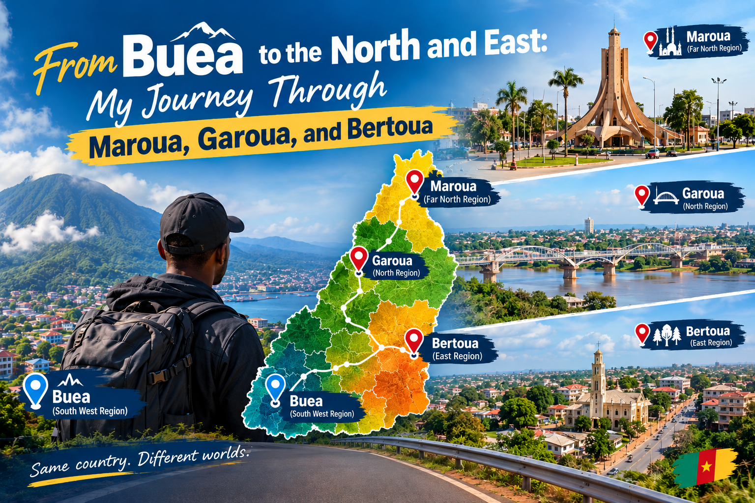 From Buea to the North and East: My Journey Through Maroua, Garoua, and Bertoua